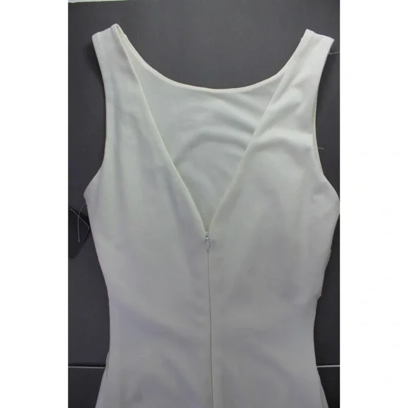 Zara NWT Ecru Side Mesh Mini Dress Small - Picture 4 of 5